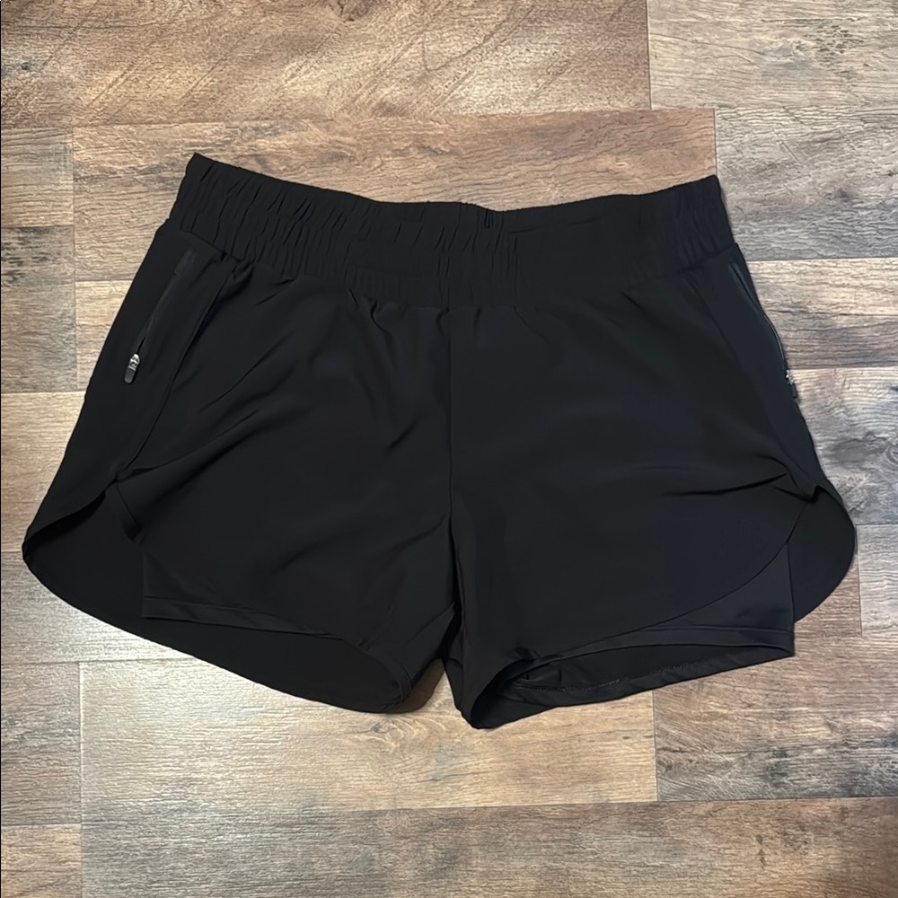 Women's Black Athletic Work Shorts